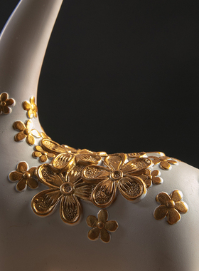 新中式摆件情侣鹿轻奢电视柜博古架装饰品乔迁礼品办公室客厅摆设