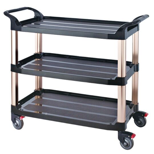 A12 three-story dining car, restaurant tableware collection trolley, restaurant bowl collection cart, dining cart collection trash can, plate collection