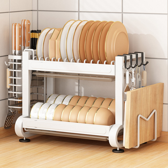 Kitchen dish storage rack, bowl and plate storage rack, drain rack, multi-functional household storage rack, bowl and chopstick storage box, bowl and cabinet