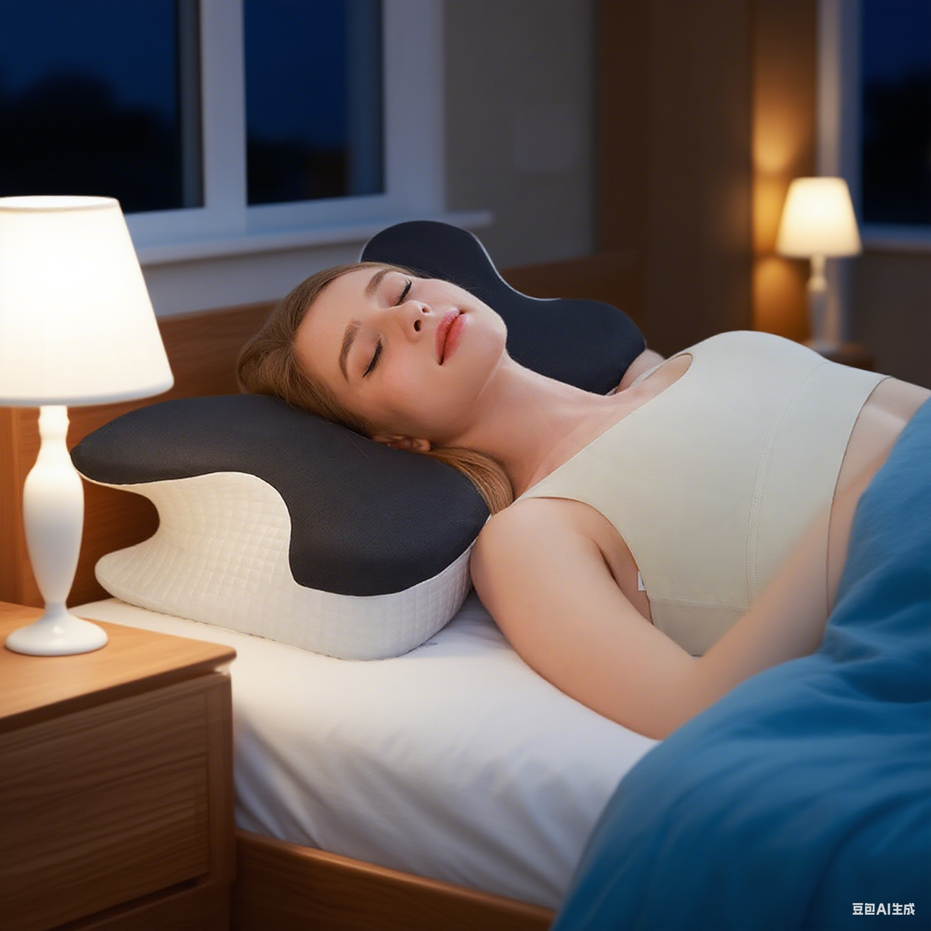 枕头护颈椎助睡眠记忆棉深睡释压护颈枕蝴蝶形侧睡枕,淘宝优惠券,粉丝福利购,淘宝优惠卷