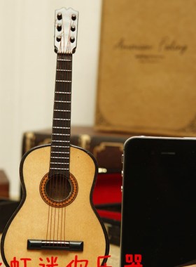 配娃娃乐器模型摆件迷你古典吉他模型礼物送男女朋友客户老师礼物