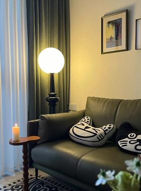 客厅入XNW口电视端柜旁的柱罗马式落地式型装饰品创意大艺术覆古