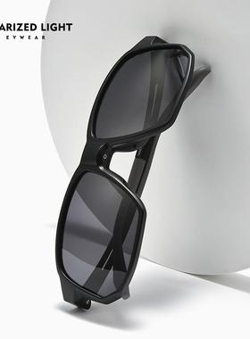 骑行护目镜专业偏光防晒户外遮阳黑色边框流行时尚丹阳太阳眼镜