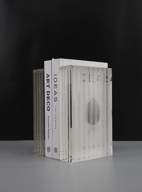 北欧简约创意水晶书挡玄关样板房办公室客厅书房卧室摆件工艺品