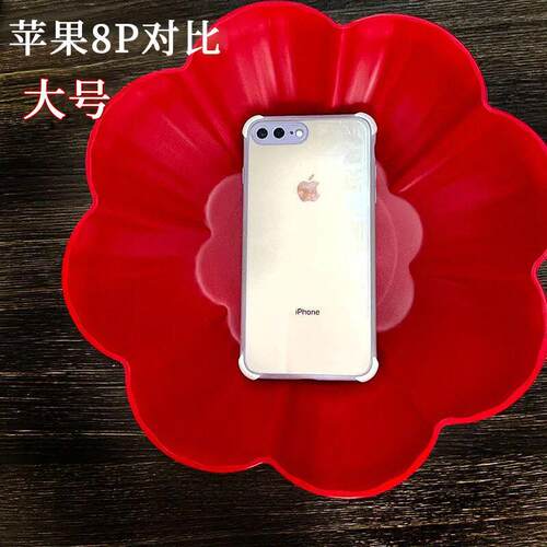 红盘子乔迁塑料果盘水果盘家用瓜子盘创意乾果茶几果盆结婚喜庆喜 - 图1