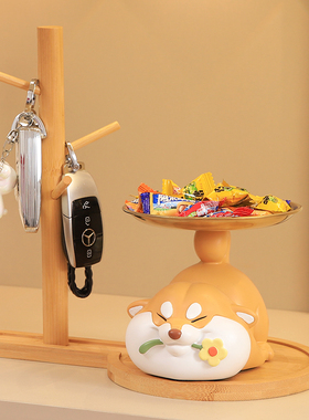 旺财进宅入户进门口玄关钥匙收纳摆件客厅家居装饰品乔迁新居礼品