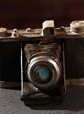 复古照相机模型创意酒吧小摆件橱窗陈列美式软装饰品拍照拍摄道具