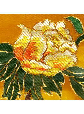 南京金梭云锦织造研究所 祥云 全手工大三则板牡丹龙摆台中式