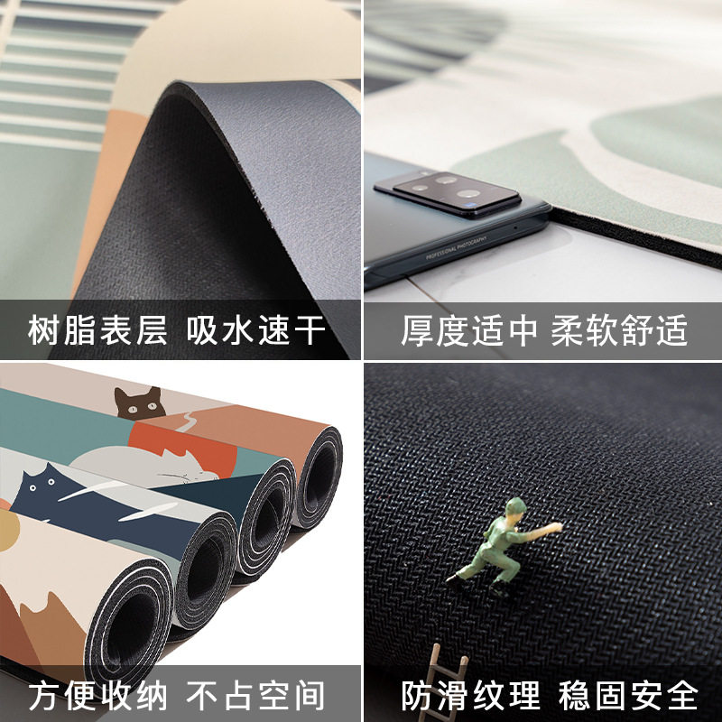 简约浴室硅藻泥吸水软垫防滑卫生间厕所脚垫厨房地垫防油可擦免洗,淘宝优惠券,粉丝福利购,淘宝优惠卷