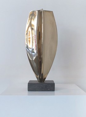 电镀抽象艺术工艺品摆件酒店样板间轻奢风小雕塑香槟金香槟银摆饰