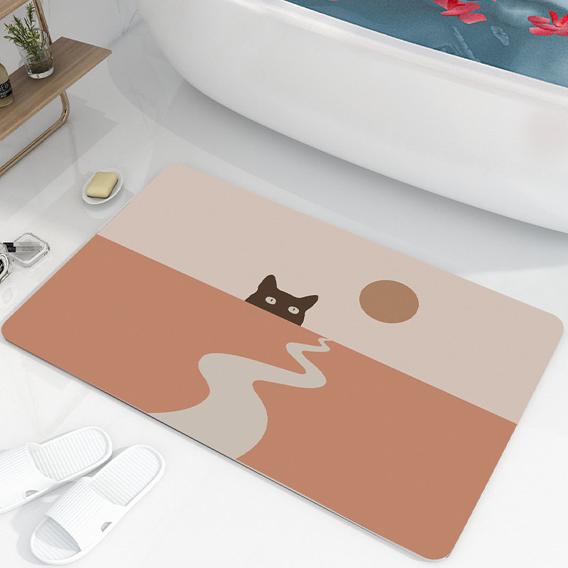 简约浴室硅藻泥吸水软垫防滑卫生间厕所脚垫厨房地垫防油可擦免洗,淘宝优惠券,粉丝福利购,淘宝优惠卷