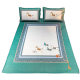 Latex mat three-piece set of ice silk mattress washable A machine washable air conditioning sheet summer blue mattress foldable