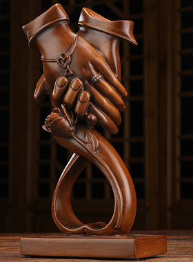 结婚礼物摆件执子之手送老婆周年纪念日实用新人哥哥嫂子新婚礼品