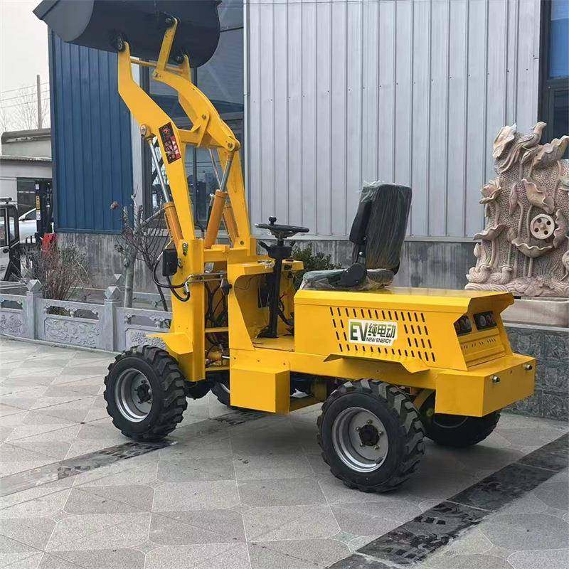 电动小型铲车农用养殖场四驱装载机搬运秸秆电动铲车,淘宝优惠券,粉丝福利购,淘宝优惠卷