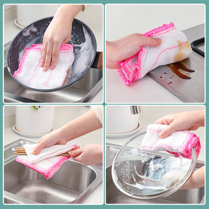 洗碗布家用抹布厨房家务清洁巾吸水不掉毛竹纤维去油不粘油易清洗,淘宝优惠券,粉丝福利购,淘宝优惠卷