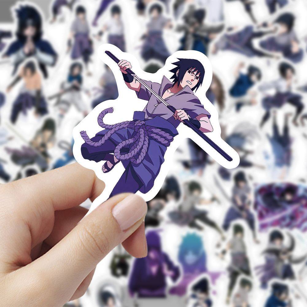 火影忍者佐助立绘贴纸二次元卡通手账手机笔记本周边防水装饰贴画,淘宝优惠券,粉丝福利购,淘宝优惠卷