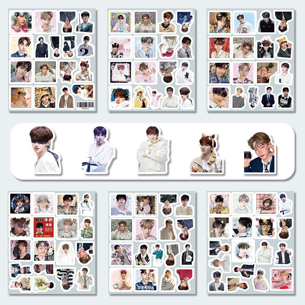 新款章昊贴纸高颜值明星周边创意diy帅气手账手机ins装饰防水贴画 - 图3