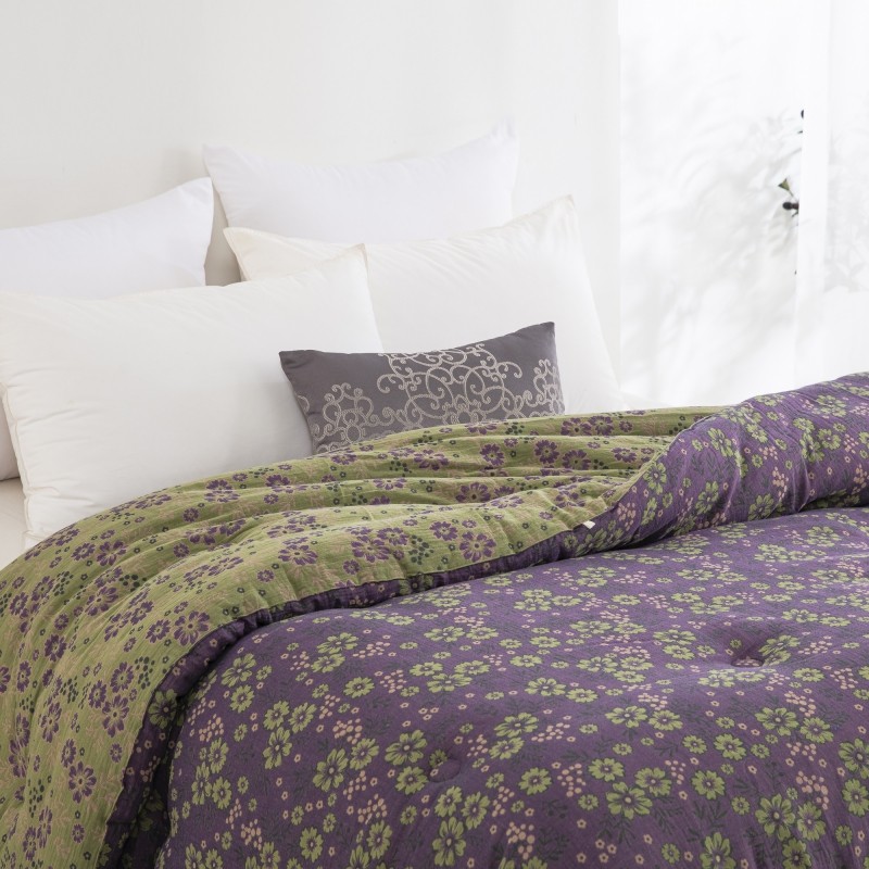 色织双层纱布碎花春秋被子可机洗D加厚保暖全棉冬被双人棉被芯,淘宝优惠券,粉丝福利购,淘宝优惠卷