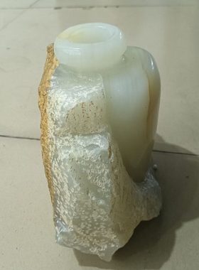 玉石花瓶桌面摆件小花瓶插花瓶家居客厅办公室装饰品支持定制