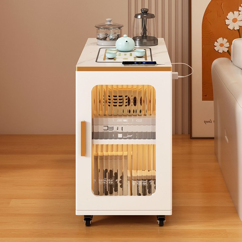 可移动边几实木h沙发侧边柜简易茶水柜现代简约烧水泡茶一体小茶 - 图2