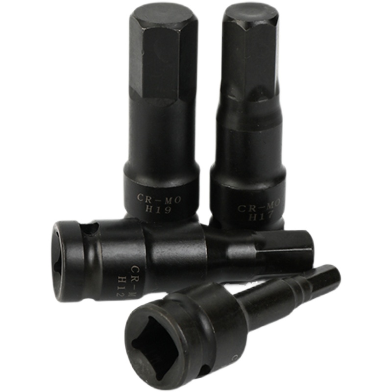 1/2大飞风炮连体批头气动内六角旋具套筒套装H6-h19 加长气动扳手 - 图3