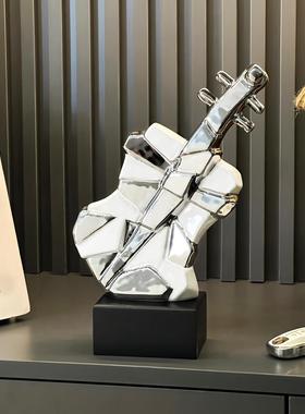 小提琴摆件高级感小众书房客厅桌面玄关酒柜电视柜办公室软装饰品