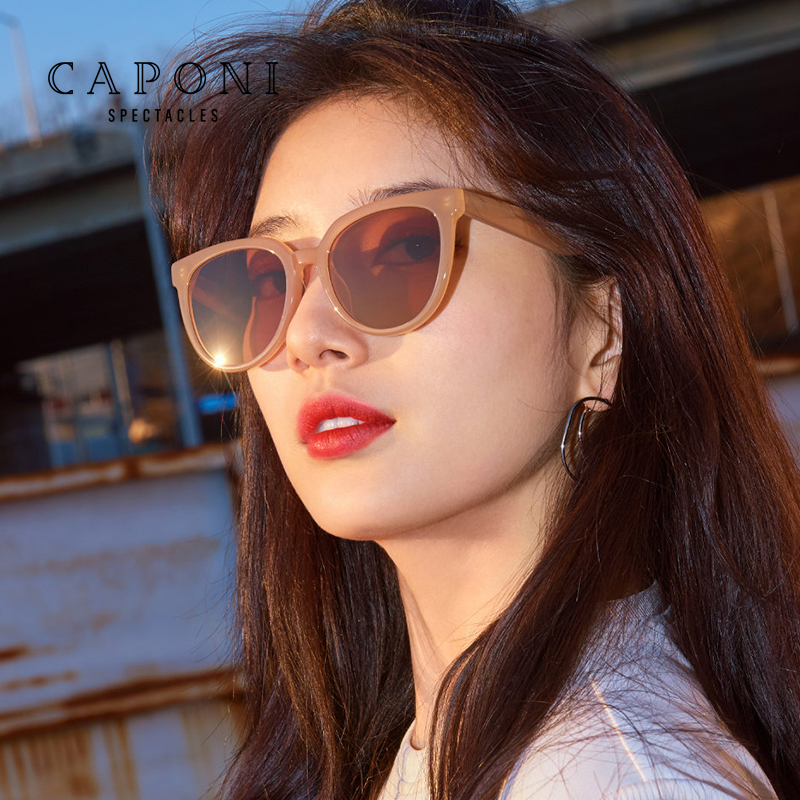 许红豆同款茶色墨镜偏光太阳眼镜女2023新款P韩版防晒紫外线级感 - 图0