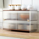 Kitchen cupboard storage rack h cabinet type bowl and plate storage rack box multi-function bowl rack seasoning rack bowl and chopsticks cabinet storage