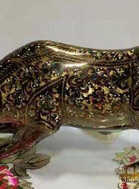 牛摆件巴基斯坦铜器铜牛工艺品礼品生肖牛装饰品