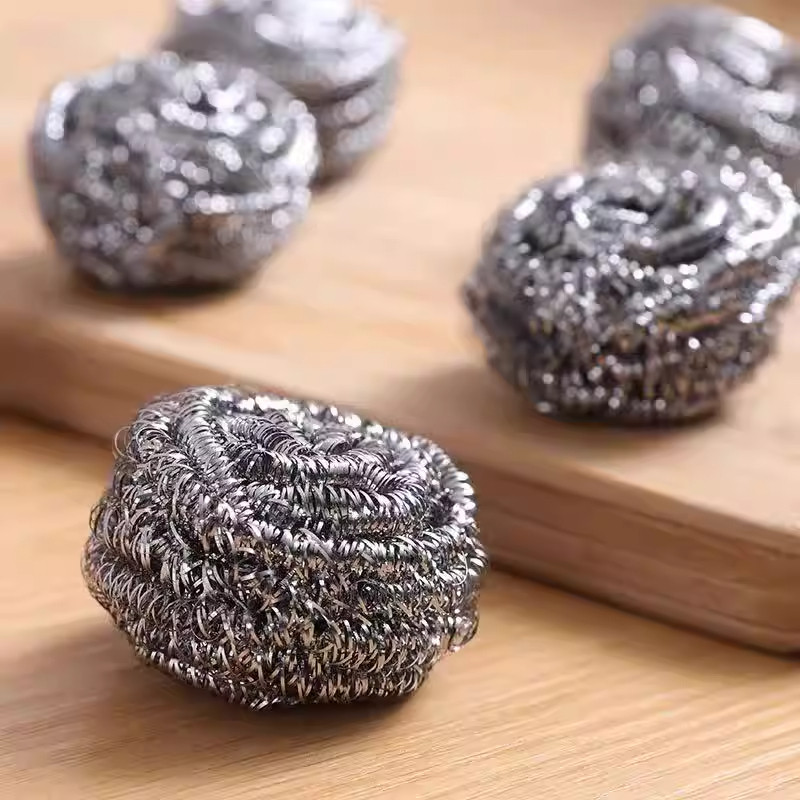 1袋4只金属钢丝球不锈钢钢丝刷去垢去油污洗碗工具高品质清洁球,淘宝优惠券,粉丝福利购,淘宝优惠卷
