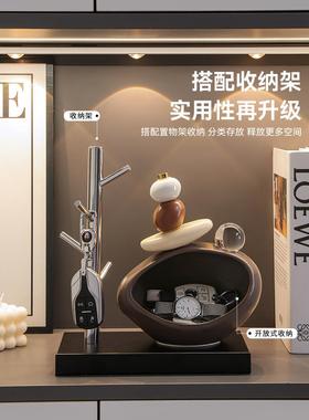 时来运转钥匙收纳玄关摆件入户门口鞋柜客厅电视柜装饰品乔迁礼物