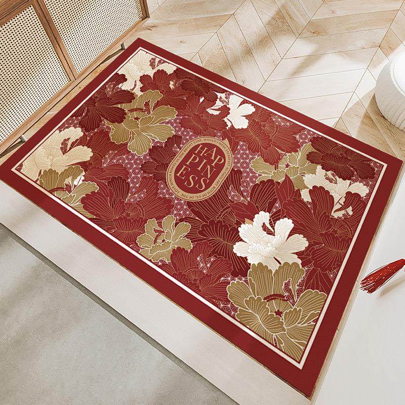 入户门地垫红色地毯门垫进门pvc可擦免洗脚垫家用可裁剪防滑垫子,淘宝优惠券,粉丝福利购,淘宝优惠卷