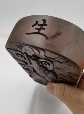 道用品雷击枣木令牌p武财神赵公明精雕枣木令牌道家用品