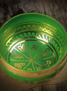 梵木果颂钵尼泊尔颂钵铜钵佛音碗磬钵冥想钵钵盂转经碗唱歌碗摆件