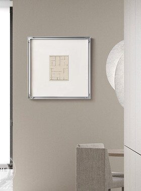 线面 意式极简i抽象线条装饰画现代简约卧室客厅挂画艺术反框摆画
