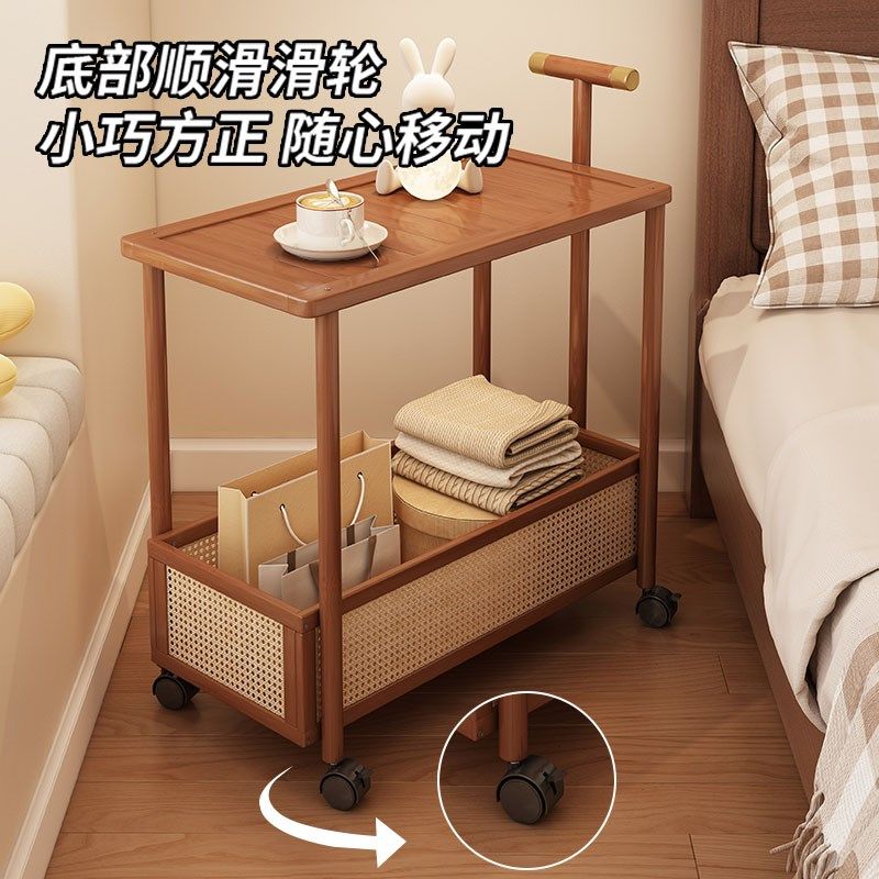 床边置物架落地式可移动小推w车夹缝收纳架卧室新款床头柜替代神,淘宝优惠券,粉丝福利购,淘宝优惠卷
