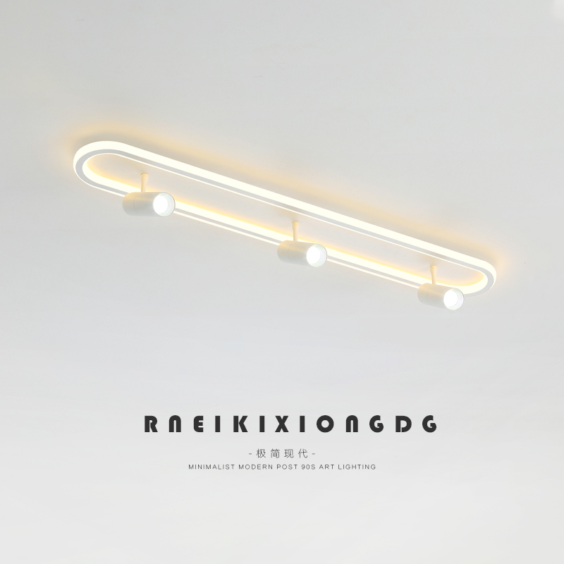 明装射灯店铺商用长条过道走廊灯客厅无主灯背景墙照明led天花灯 - 图0