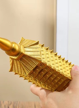 文昌塔13层十三层纯铜摆件9层九层书房真品挂件办公桌装饰工艺品