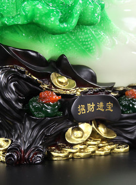 玉白菜摆件家居装饰客厅酒柜装饰品工艺品办公室摆设创意开业礼品