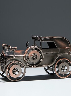 复古手工铁艺机车模型摆件客厅酒柜电视柜装饰品创意家居摆设