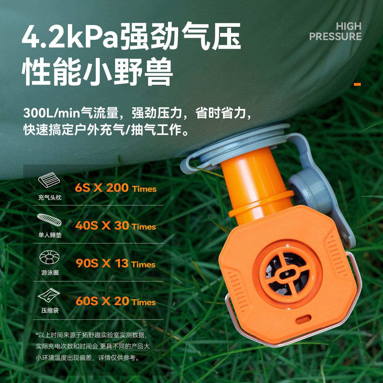 拓野趣户外迷你电动充气泵便携充气床垫枕头泳圈充抽气筒带露营灯,淘宝优惠券,粉丝福利购,淘宝优惠卷