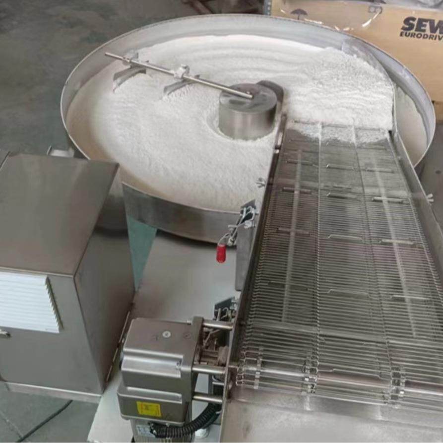 鳕鱼排圆盘上粉机全自动咕咾肉裹粉机设备圆盘式咕咾肉上粉机,淘宝优惠券,粉丝福利购,淘宝优惠卷