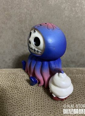 包邮家居装饰品水母冰淇淋骷髅头娃娃摆件水母娃娃客厅卧室