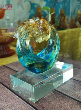 琉璃爱相随心语鱼摆件闺蜜同事结婚女朋友生日礼物创意时尚礼品