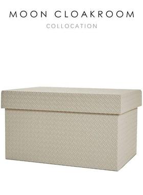 慕空间样板房间收纳箱储物盒装饰品衣帽间咖色收纳皮质盒摆件