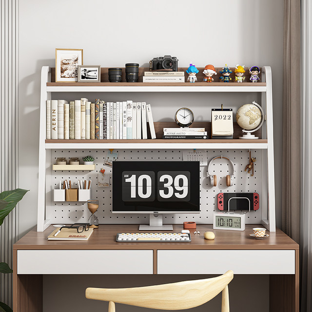 Desktop storage rack Internet celebrity i student study desk storage rack computer office desk multi-layer hole board book