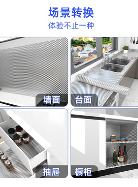新款加厚厨房防水防油防火贴纸耐高温贴纸大理石墙壁橱柜灶台贴膜