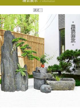 办公室、客厅、阳台、财富、鱼塘、园林、室外装饰、庭院假山、流