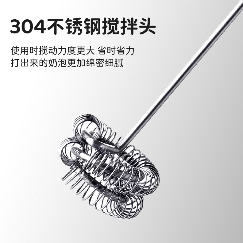 鸣感电动奶泡壶咖啡拉花打奶泡牛奶打泡器电动玻璃打泡沫器奶泡壶 - 图1