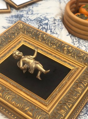 【天使报喜】复古软装家居饰品摆件立体装饰画客厅沙发照片墙挂件